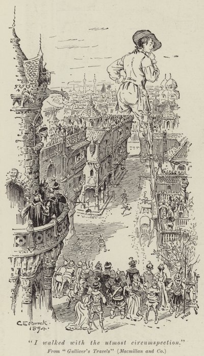 I walked with the utmost circumspection by Charles Edmund Brock